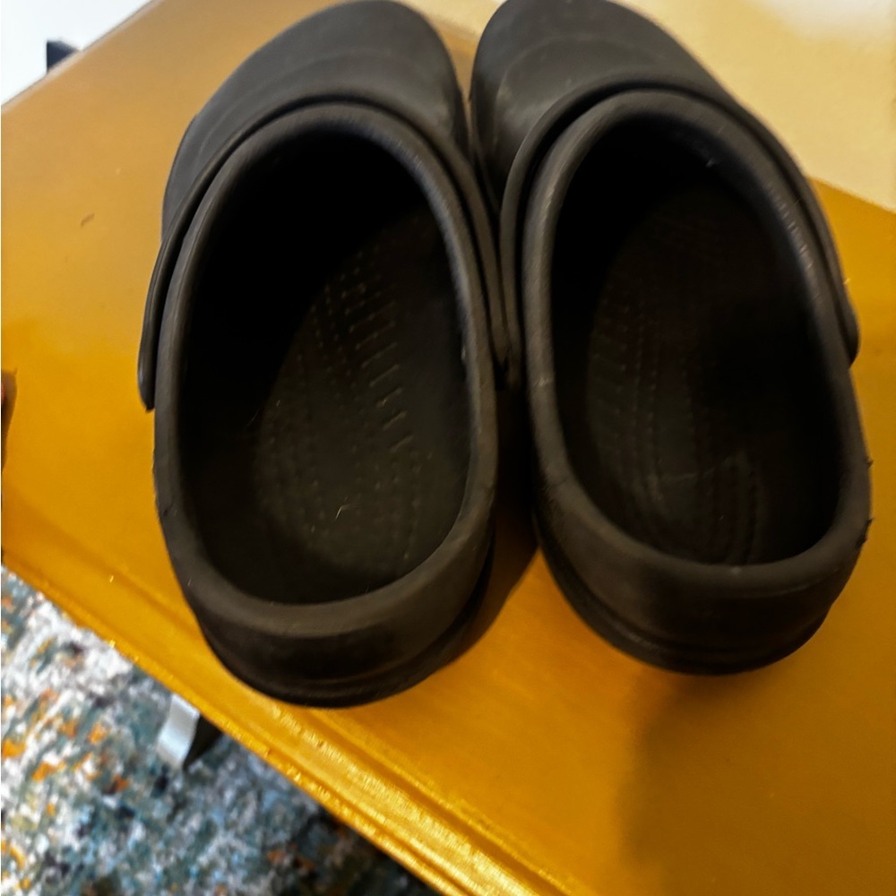 Black non-slip work Crocs Clogs 9/11 - Picture 3 of 8